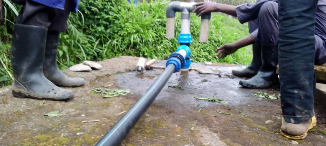 Réseaux d’eau et aménagement de sources à Masisi — vue 2